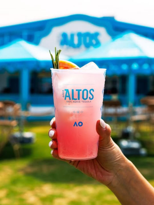 A Casa Altos margarita in front of the venue at the Australian Open